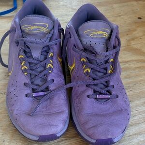 Nike Purple and Yellow Kids Sneakers